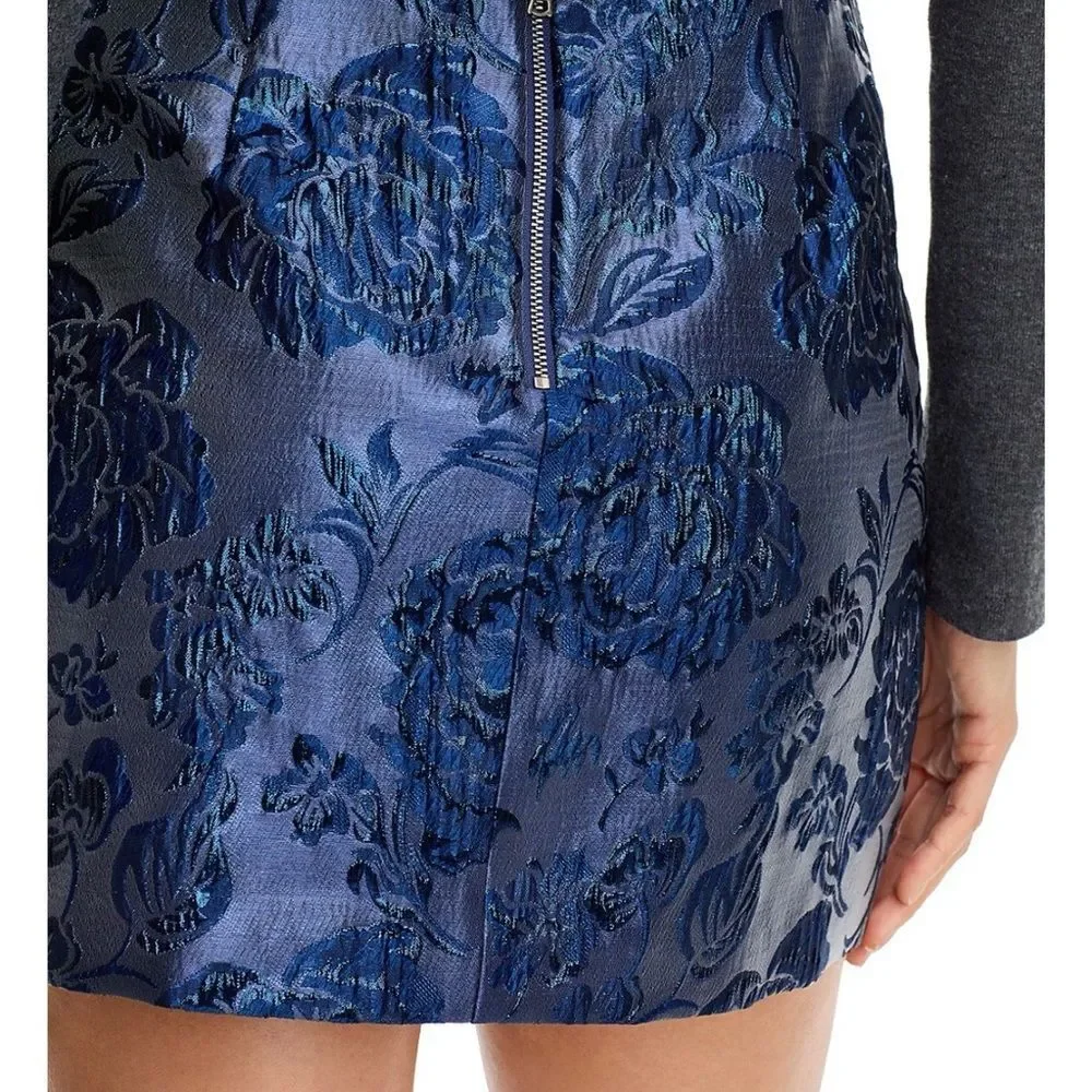 NWT Alice + Olivia Elana Floral Brocade Miniskirt $275